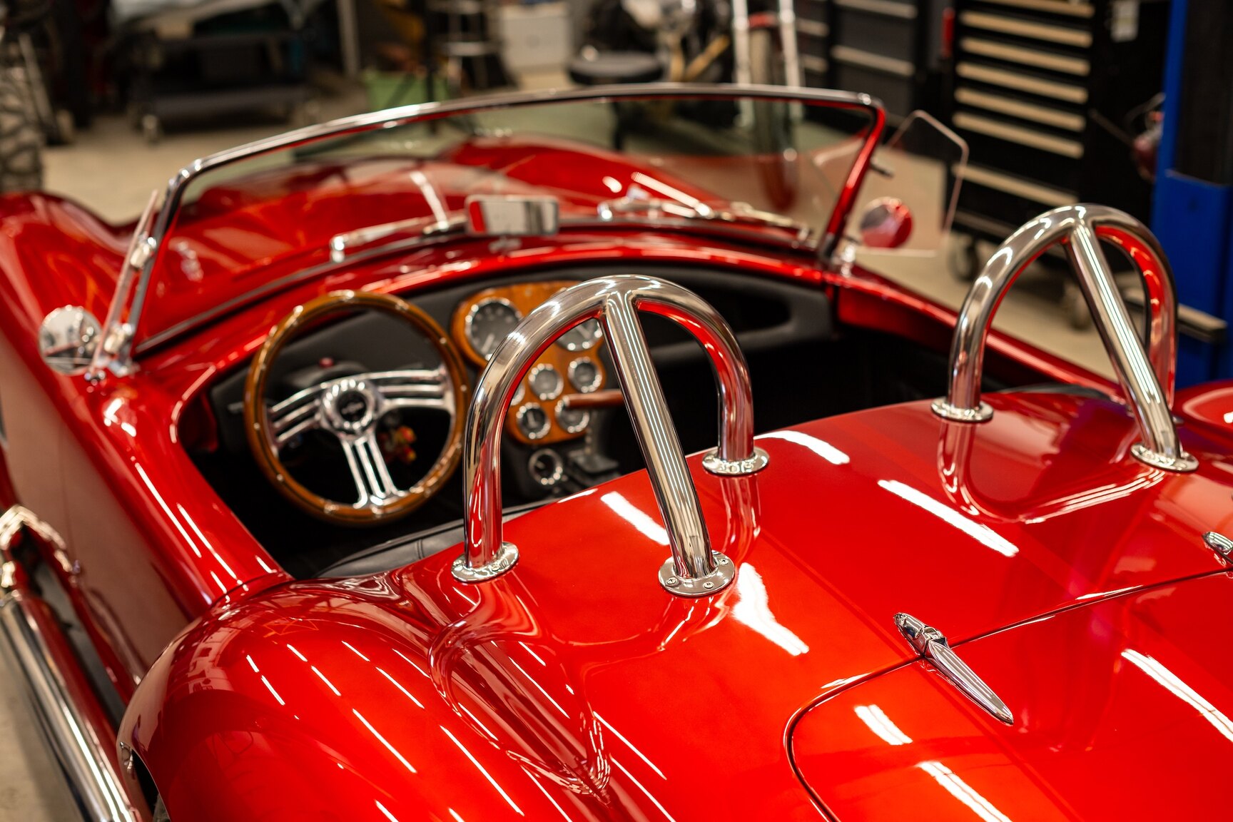 Innenraumfoto von 2011 AC Cobra Replika