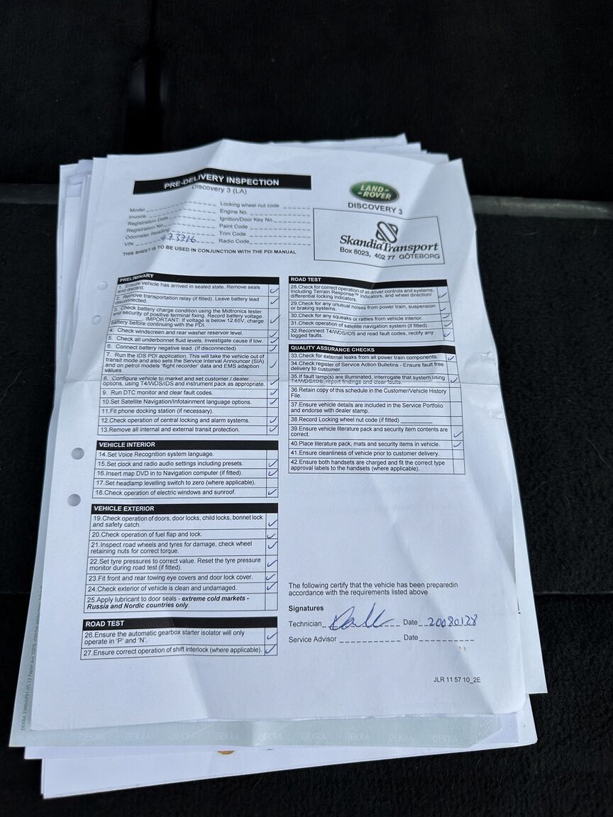 Documentation for 2008 Land Rover Discovery TDV6 SE (22)