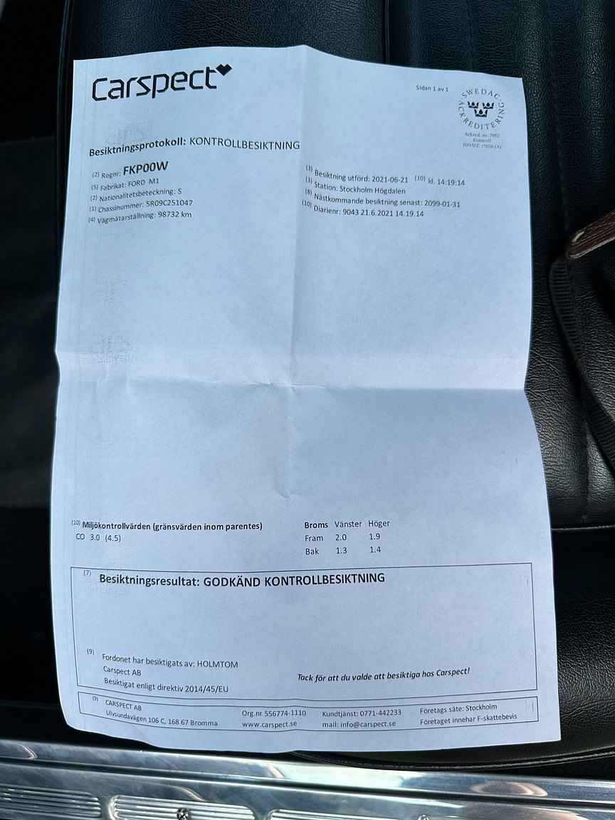 Documentation for 1965 Ford Mustang Fastback