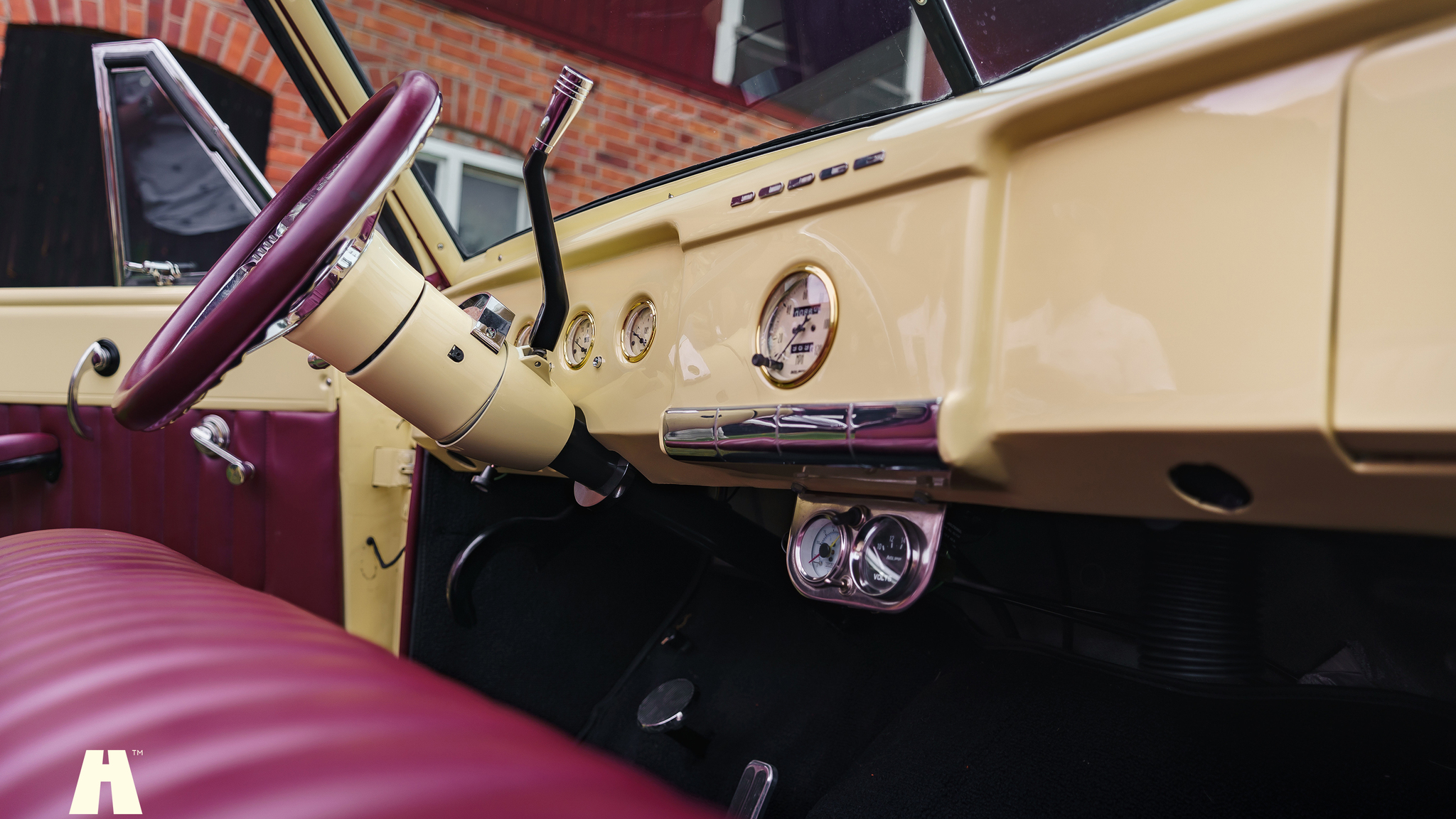 Interiörbild 1950 Dodge Wayfarer Convertible Custom