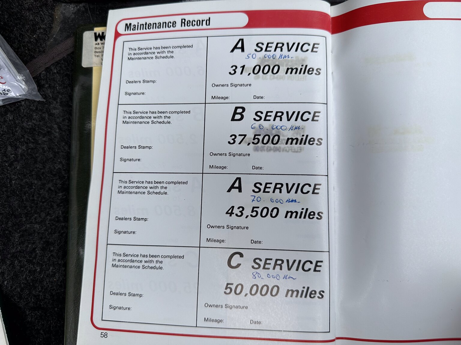 Dokumentation för 1987 Lotus Esprit Turbo HCi (9)