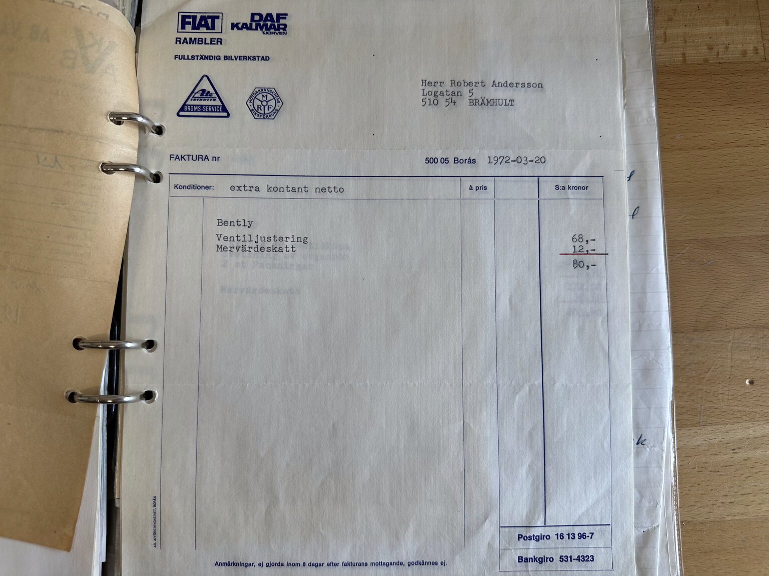 Documentation for 1947 Bentley Mark IV Sport Saloon