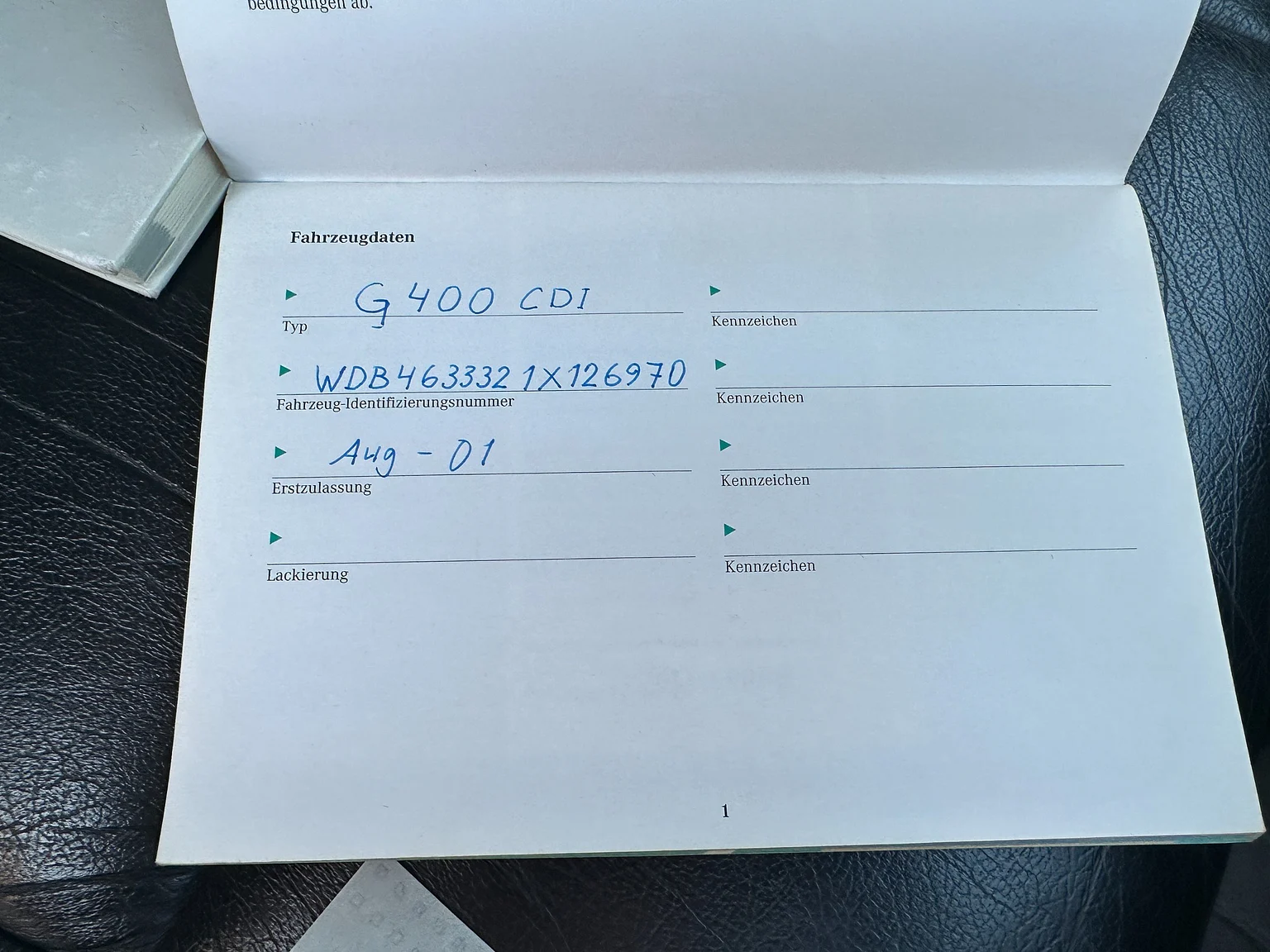 Documentation for 2002 Mercedes-Benz G 400  (58)