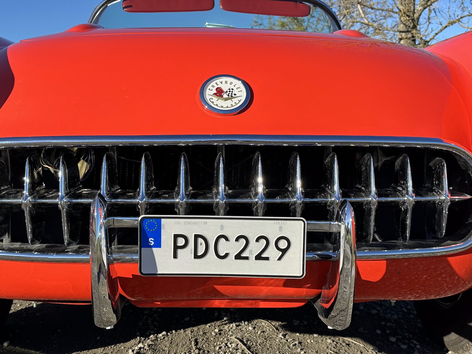 Exteriörbild på 1956 Chevrolet Corvette 