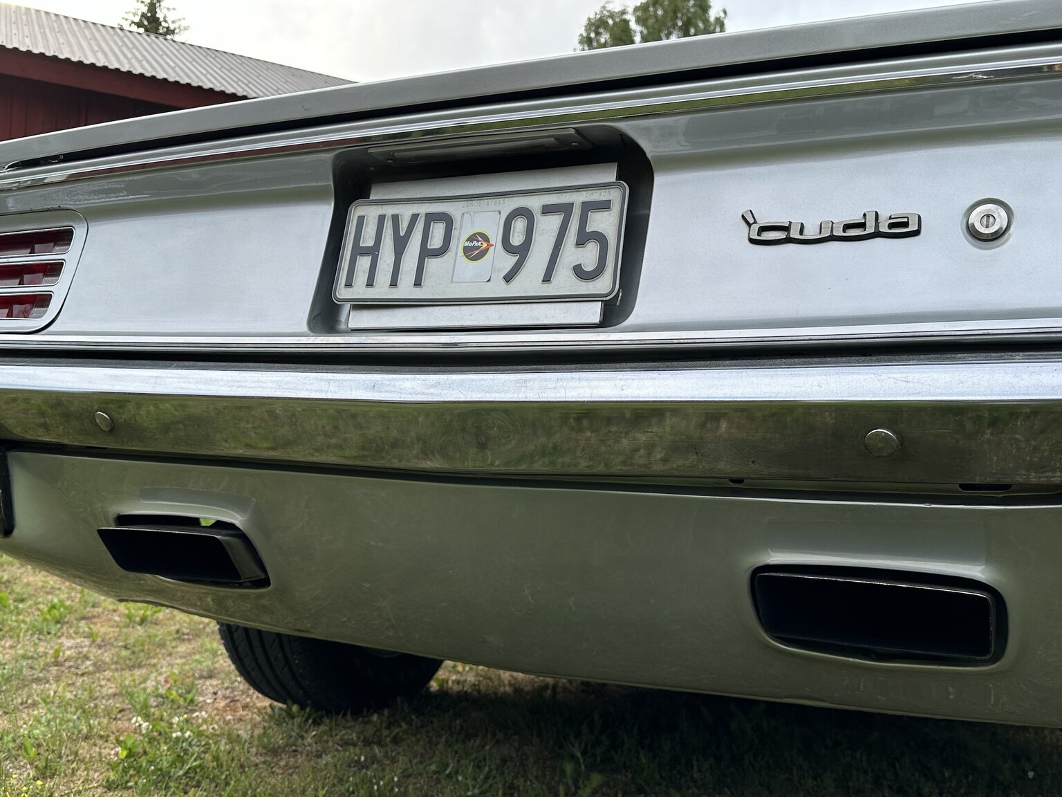 Exteriörbild på 1970 Plymouth Cuda 383