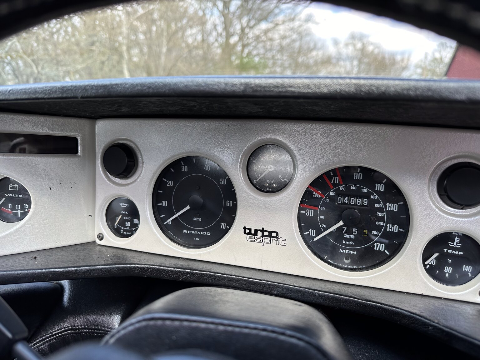 Innenraumfoto von 1983 Lotus Esprit Turbo 2.2