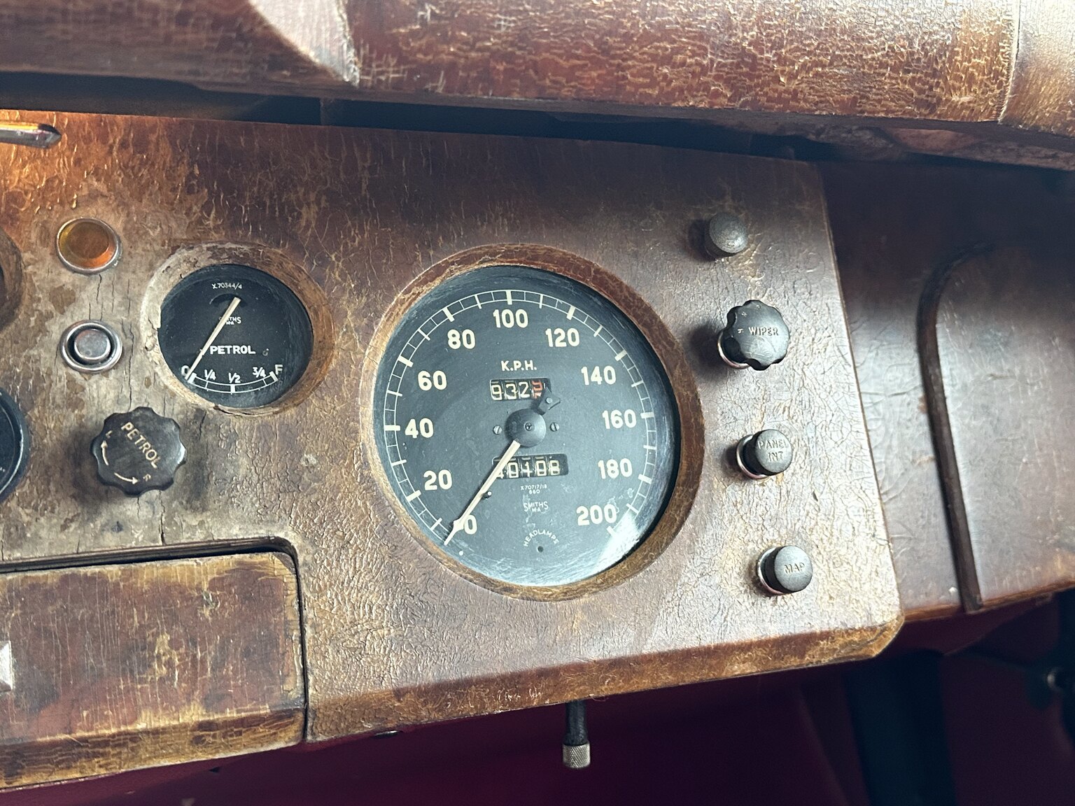 Innenraumfoto von 1954 Jaguar Mark VII Saloon