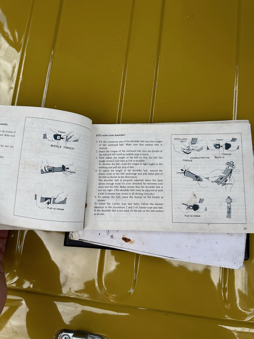 Documentation for 1976 Toyota Land Cruiser BJ40