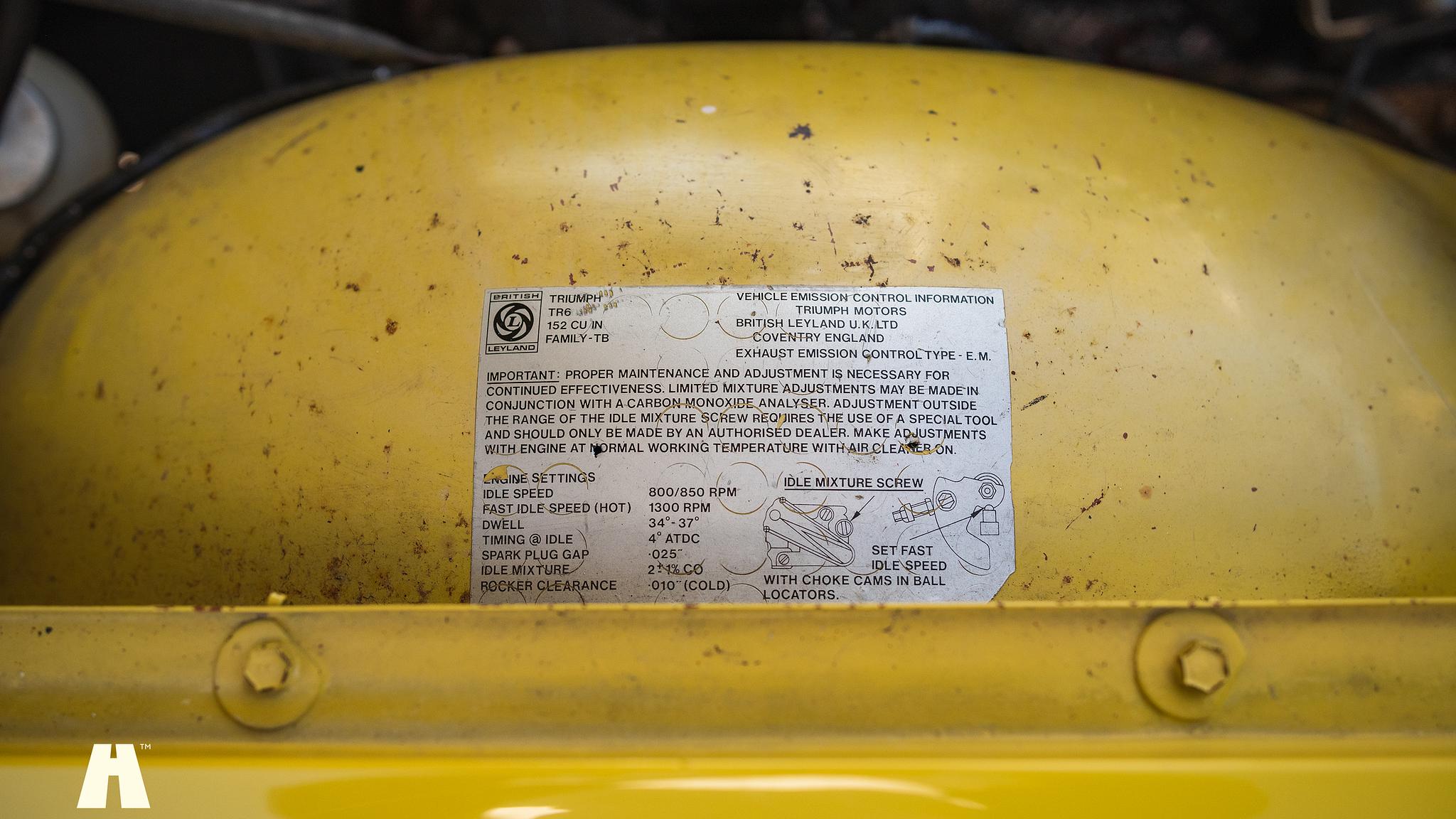 Image of 1974 Triumph TR6 (16) mechanics