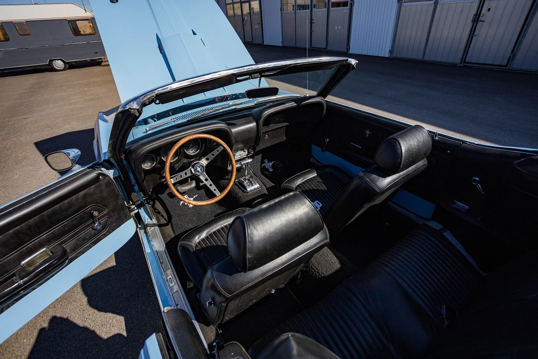 Innenraumfoto von 1969 Ford Mustang GT Cabriolet "M-code" (42)