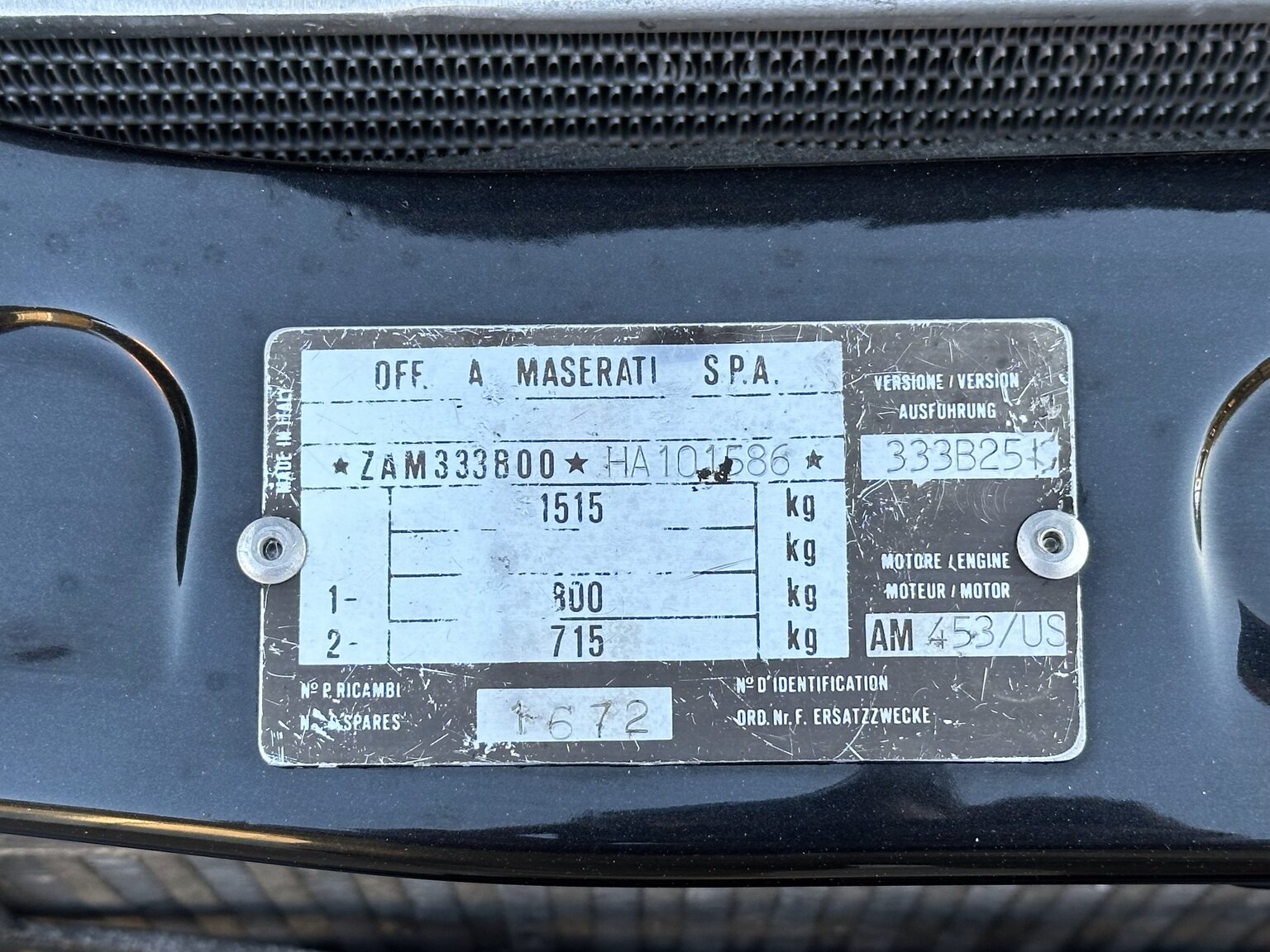 1987 Maserati Biturbo Spyder, Mekanik