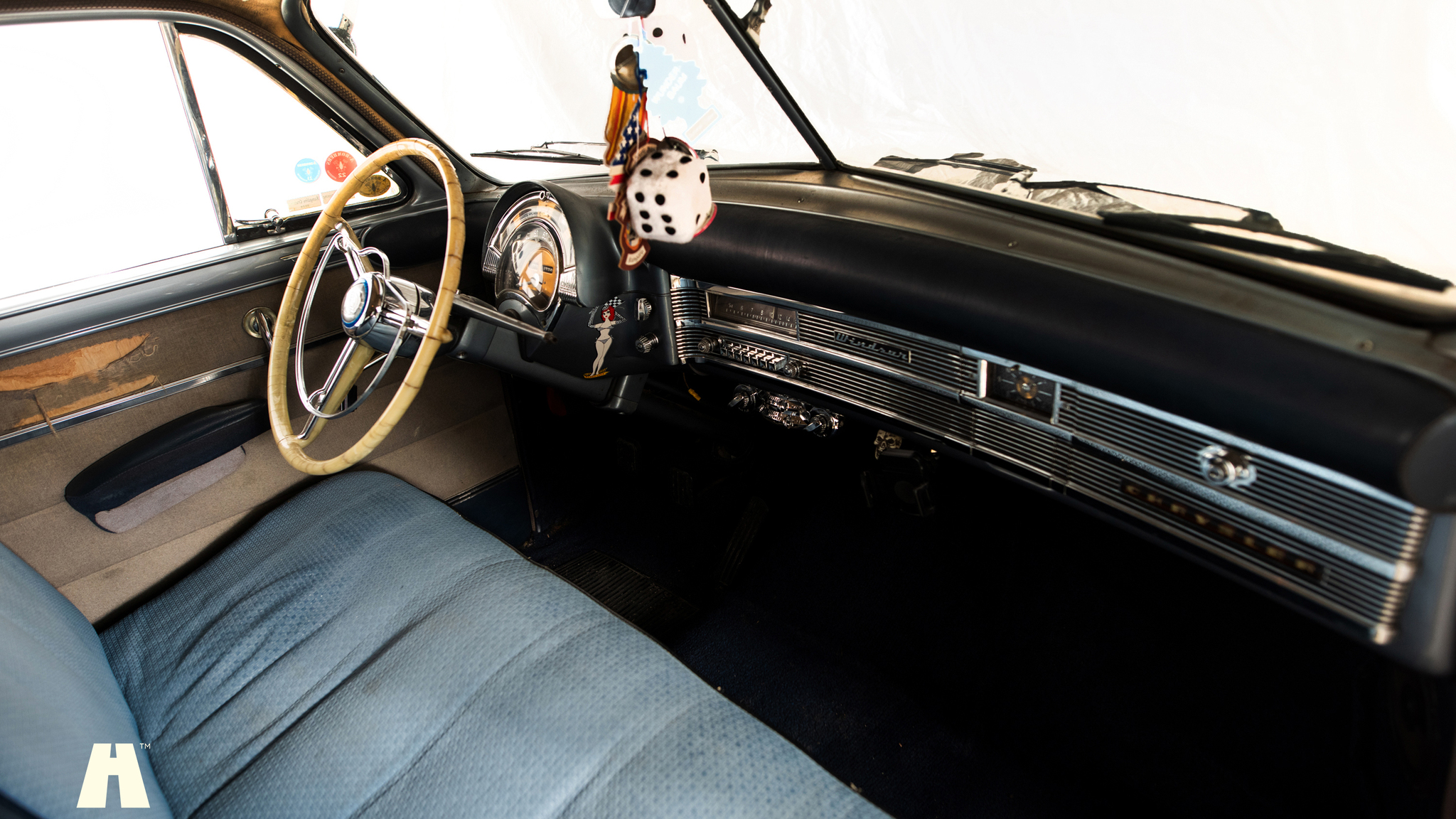 Interiörbild 1950 Chrysler Windsor Club Coupé (3)