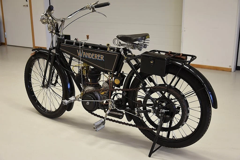 Bild von 1913 Wanderer 3PS V-Twin välrenoverad mc svensksåld från Falun (12)