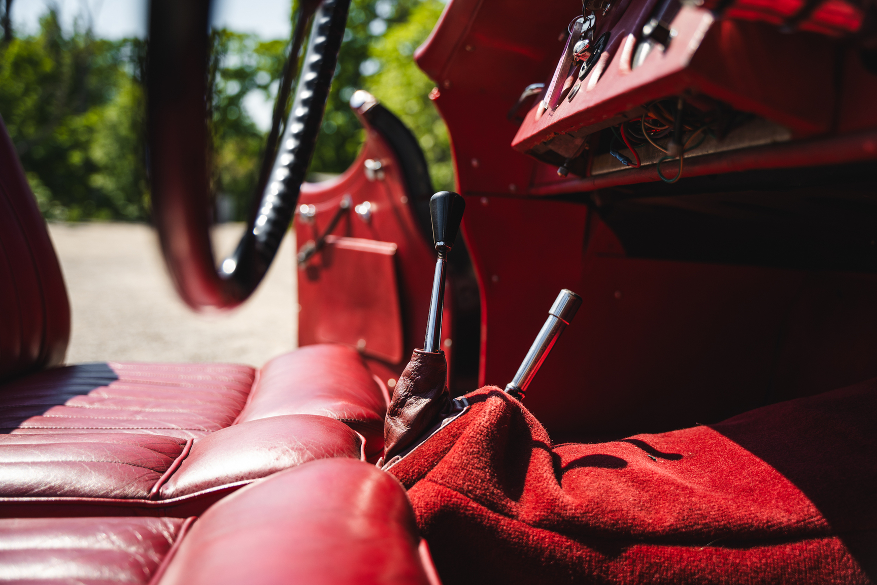 Interiörbild 1951 Jaguar XK 120