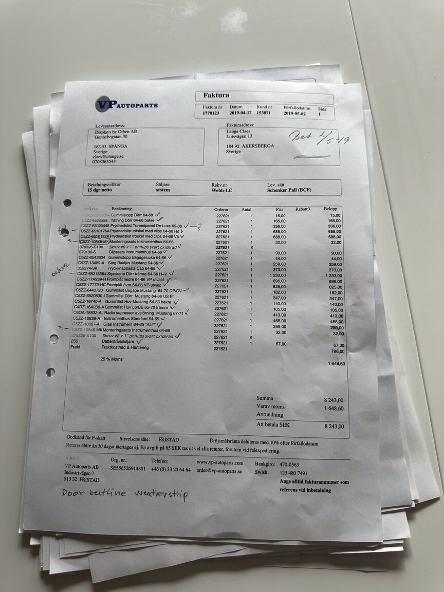 Dokumentation, 1965 Ford Mustang Cabriolet (52)
