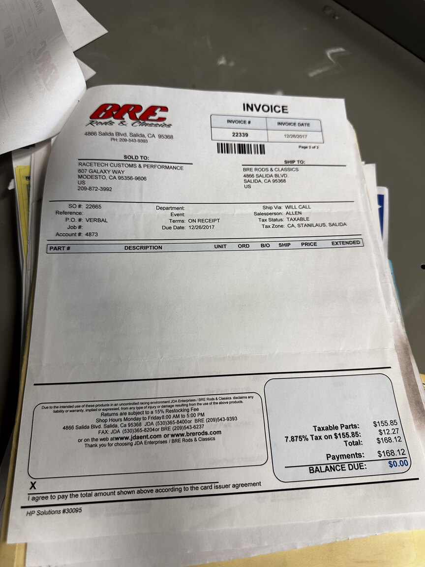 Documentation for 1968 Chevrolet Chevelle PRO Street (90)