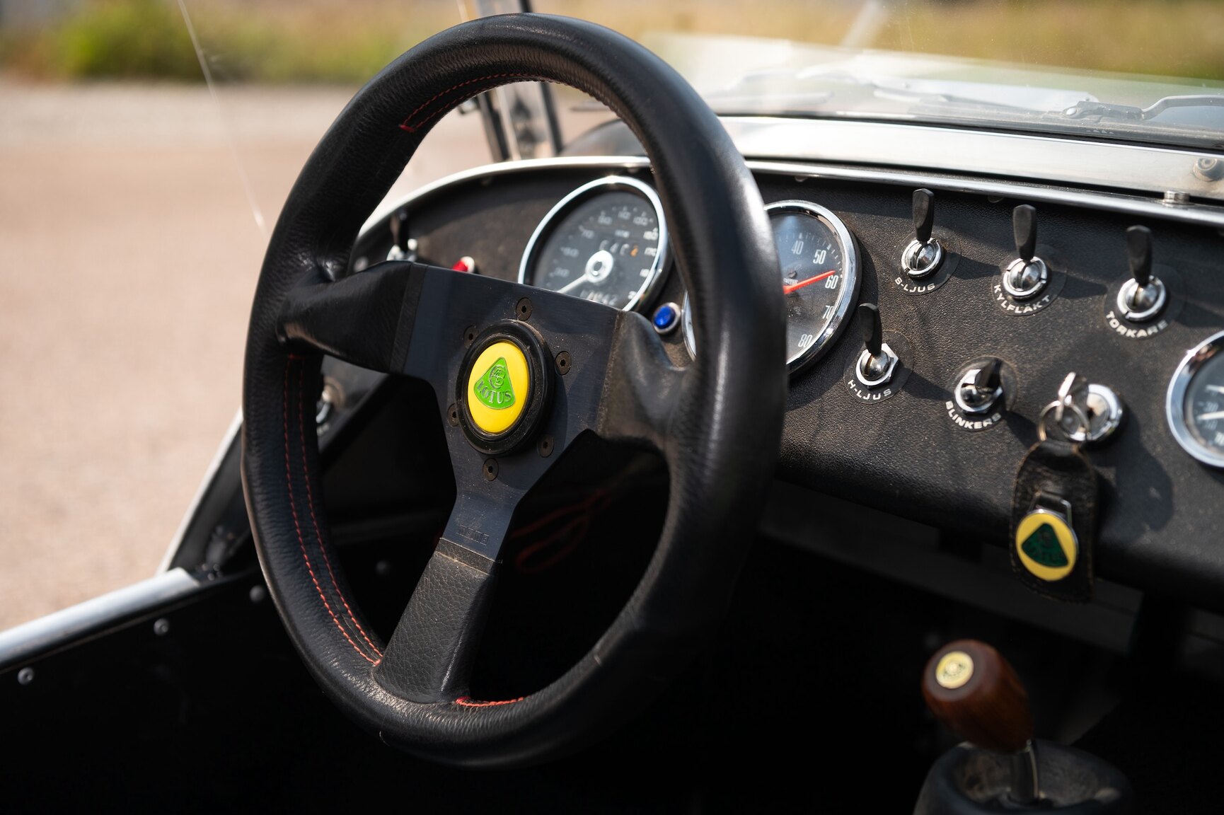 Interiörbild 1969 Lotus Super Seven