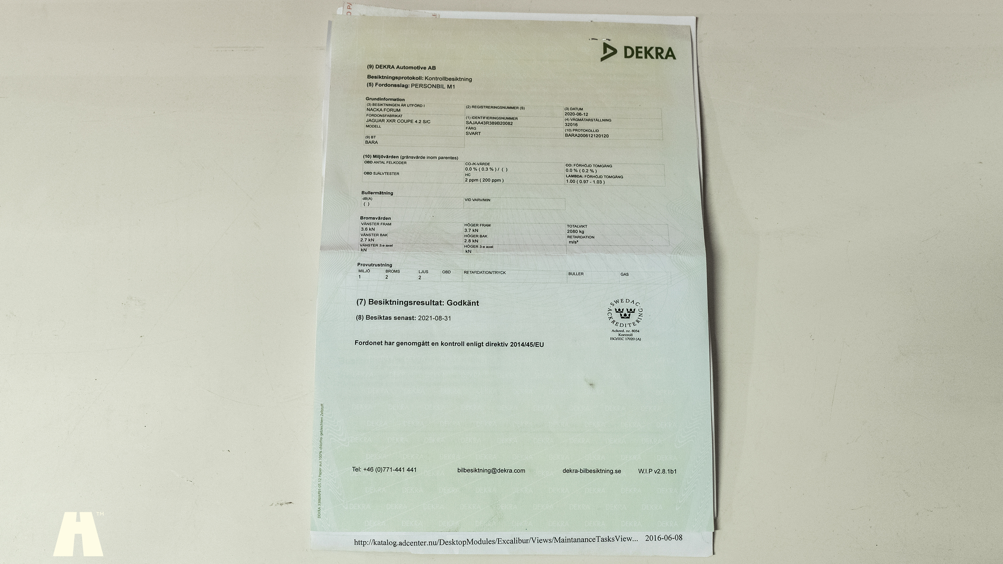 Dokumentation, 2008 Jaguar XKR (2)