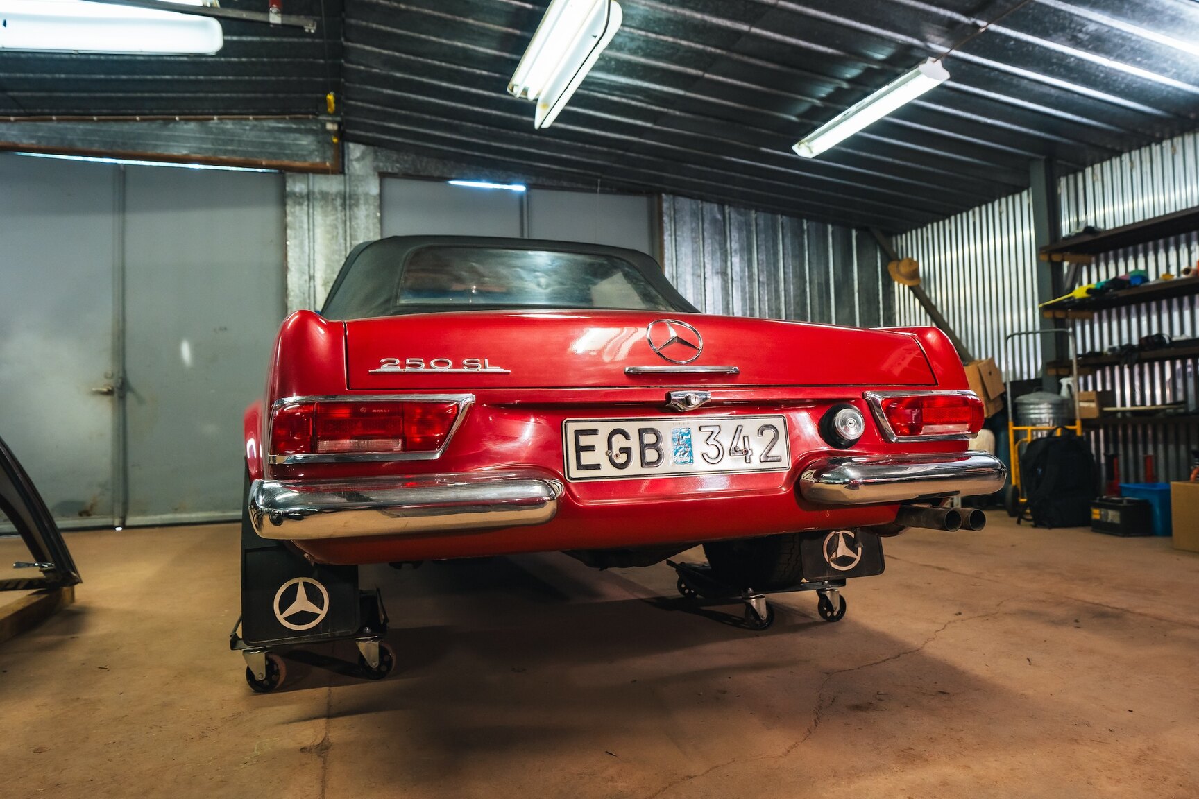 Exterior image of 1966 Mercedes-Benz 230 SL 