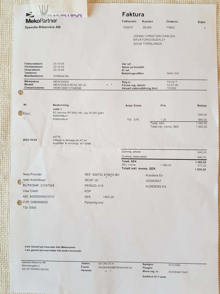 Documentation for 1992 Mercedes-Benz 300 SL-24