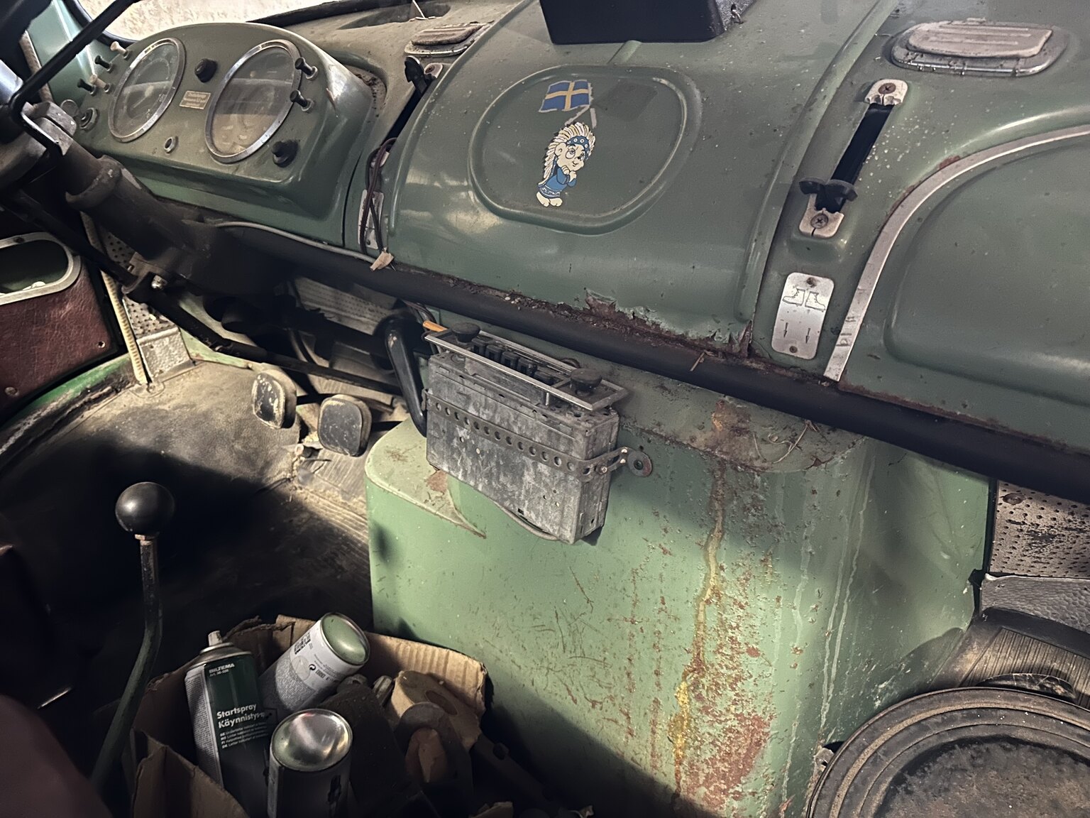 Interiörbild 1964 Mercedes-Benz L911