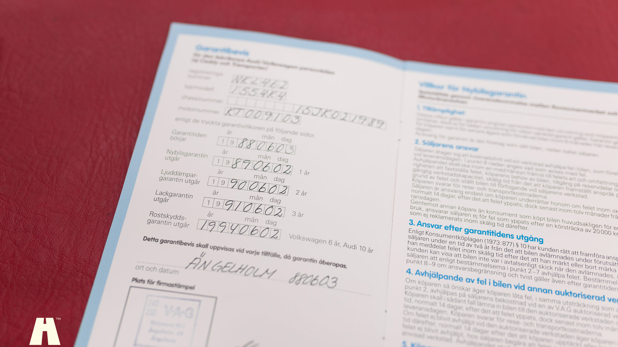Documentation for 1988 Volkswagen Golf GTI Cabriolet