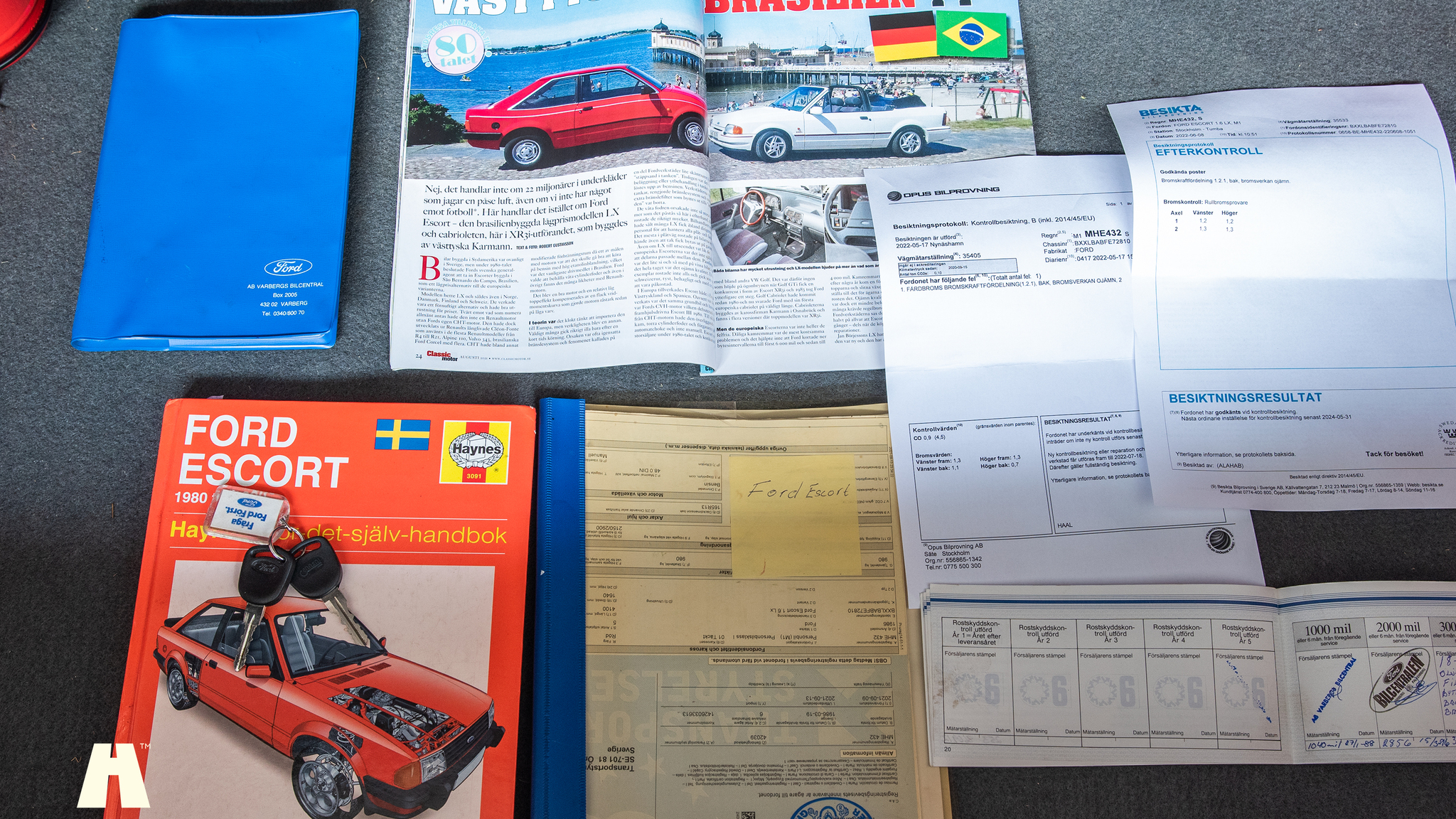 Dokumentation för 1986 Ford Escort 1.6 Hatchback 3-door  (1)