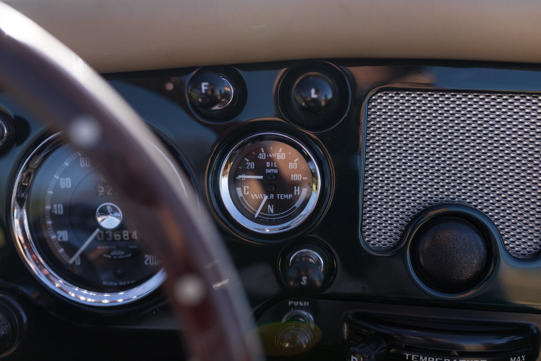 Interiörbild 1958 MG MGA 1500