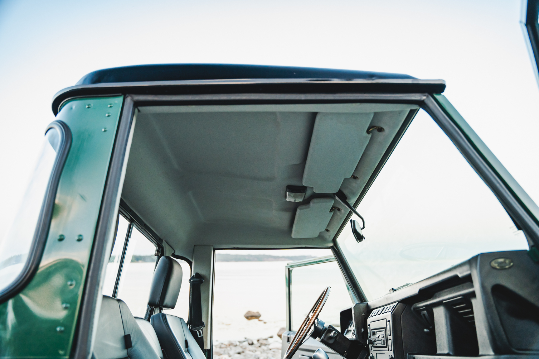 Interiörbild 2003 Land Rover Defender TD5 90 Pickup