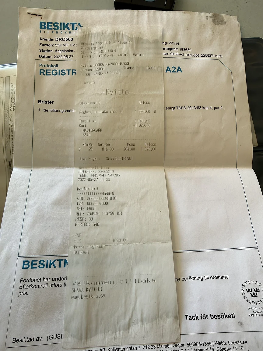 Dokumentation, 1966 Volvo Amazon 121 P130 (3)