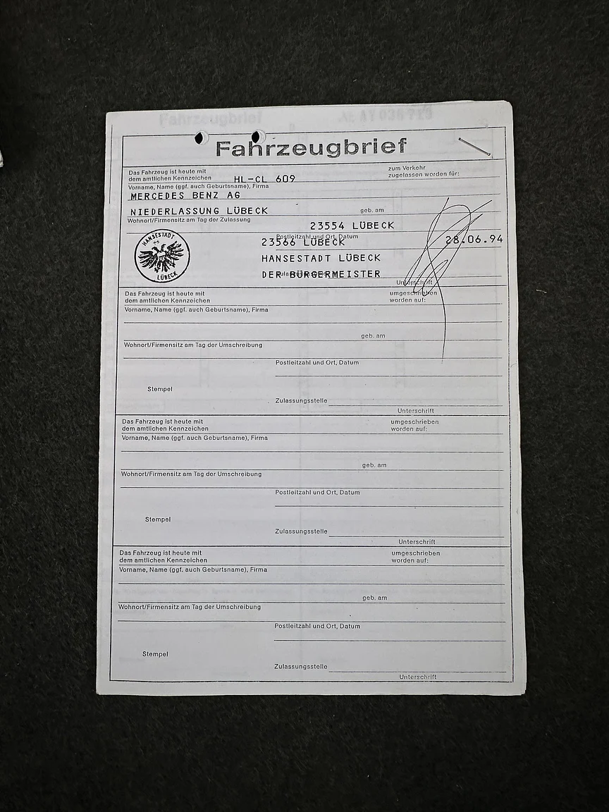 Documentation for 1993 Mercedes-Benz E 320 "AMG" (5)