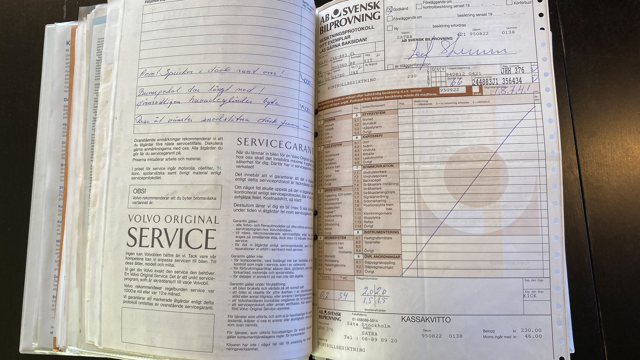 Dokumentation, 1988 Volvo 240 GL