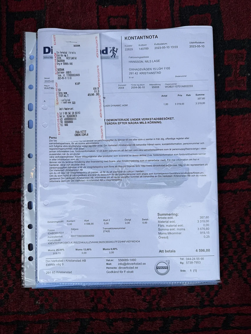 Dokumentation för 2004 Mercedes-Benz E 500 7G-Tronic (8)