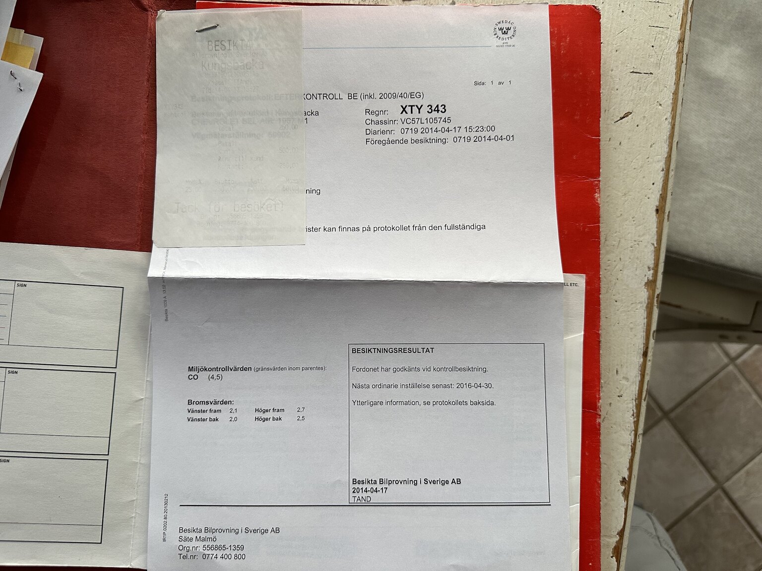 Documentation for 1957 Chevrolet Bel Air (27)