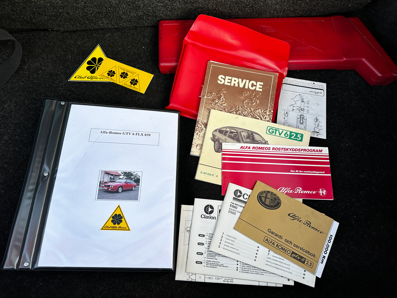 Documentation for 1984 Alfa Romeo GTV 6 2.5
