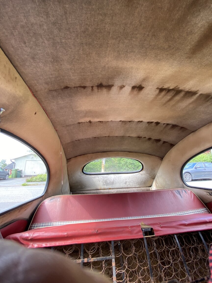 Interiörbild 1955 Volkswagen Beetle 1200