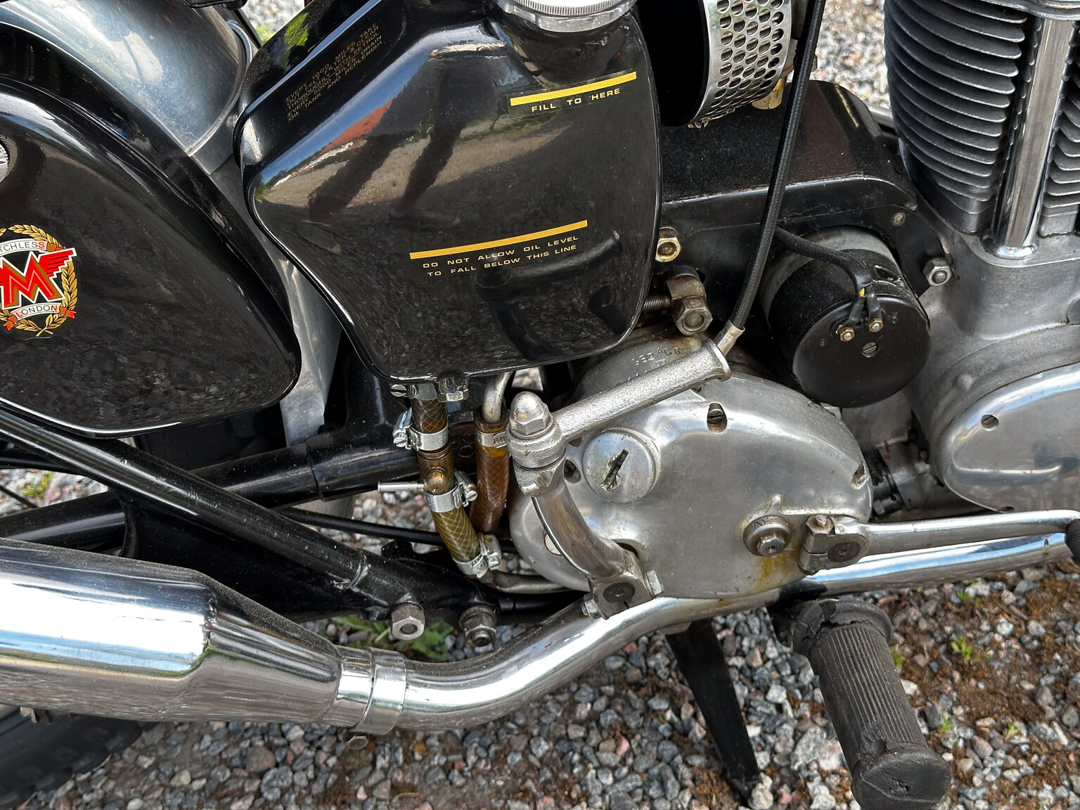 Image of 1952 AJS 16MS 350cc Matchless-replica mechanics