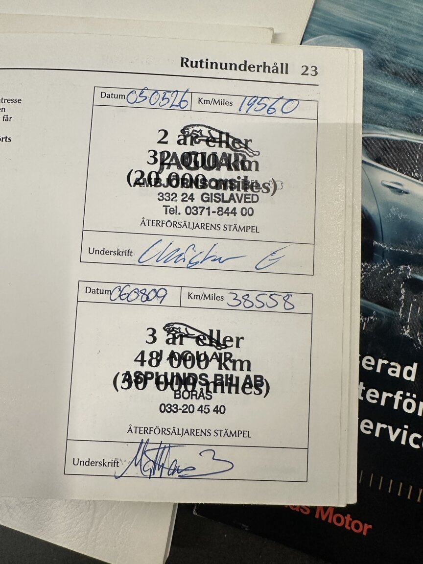 Documentation for 2003 Jaguar S-Type R