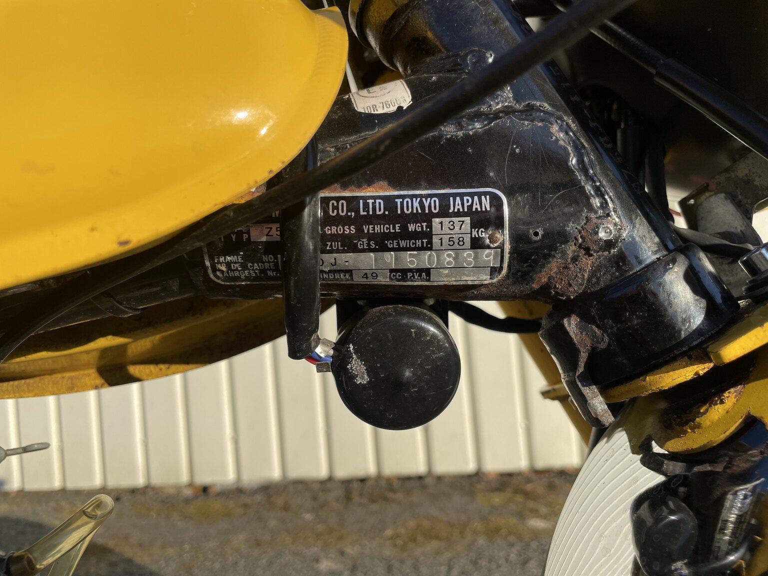 Exterior image of 1976 Honda Powersports Z50A