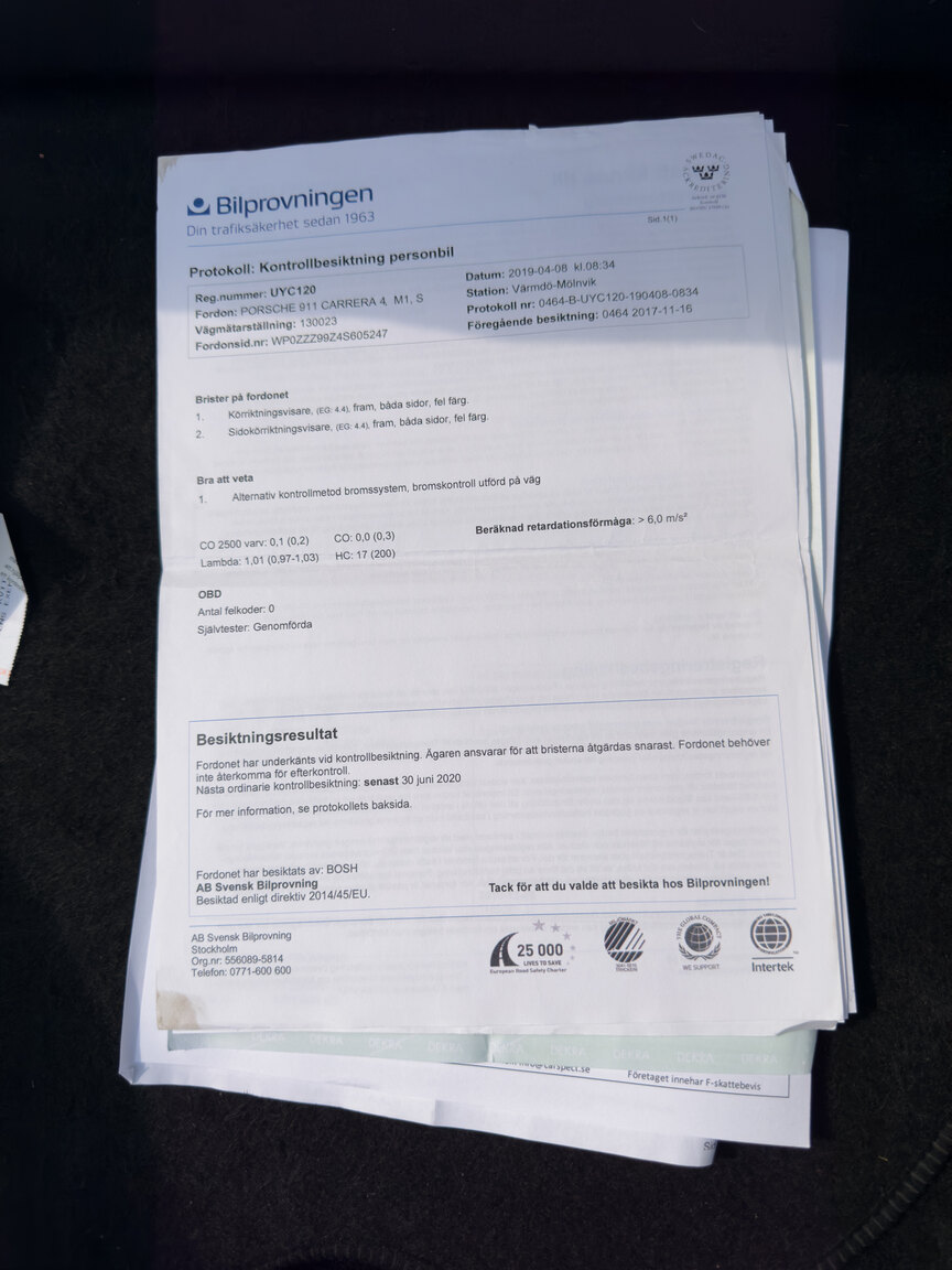 Dokumentation för 2004 Porsche 911 Carrera 4