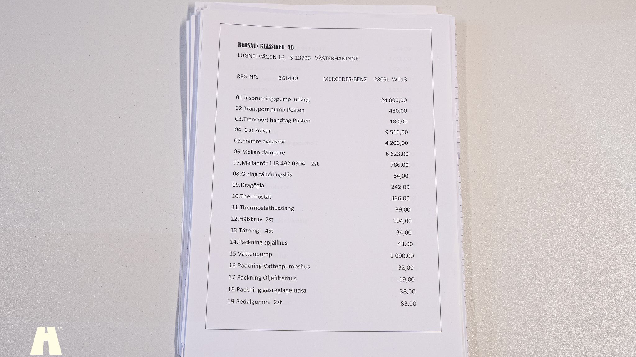 Dokumentation, 1970 Mercedes 280 SL Pagoda (38)