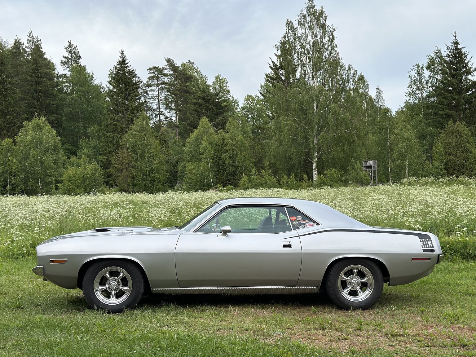 Exteriörbild på 1970 Plymouth Cuda 383