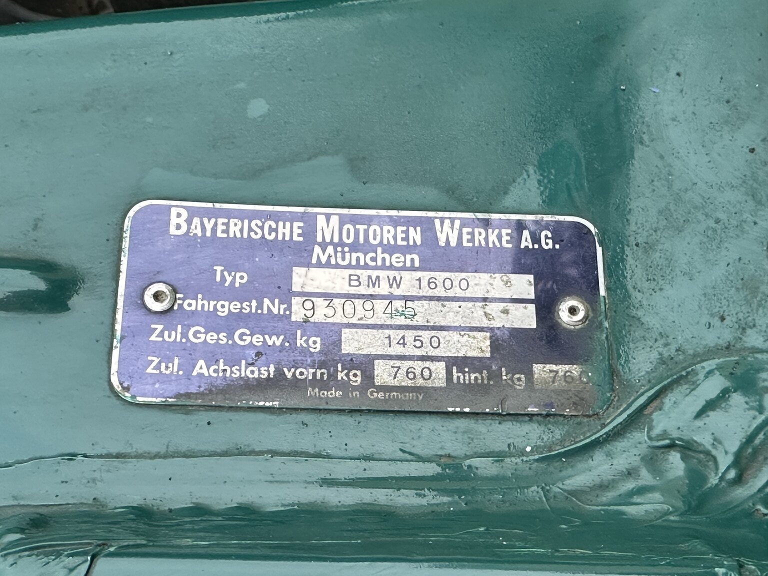 Image of 1965 BMW 1600 mechanics