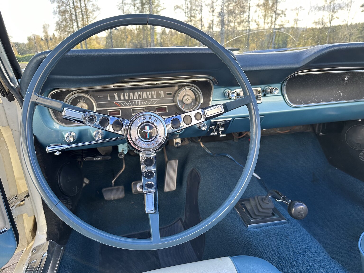 Interiörbild 1966 Ford Mustang Convertible