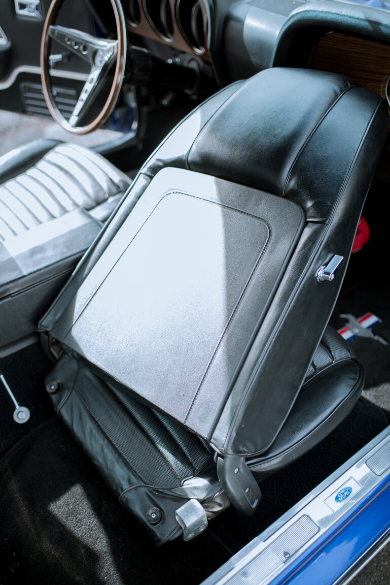 Innenraumfoto von 1969 Ford Mustang Mach 1