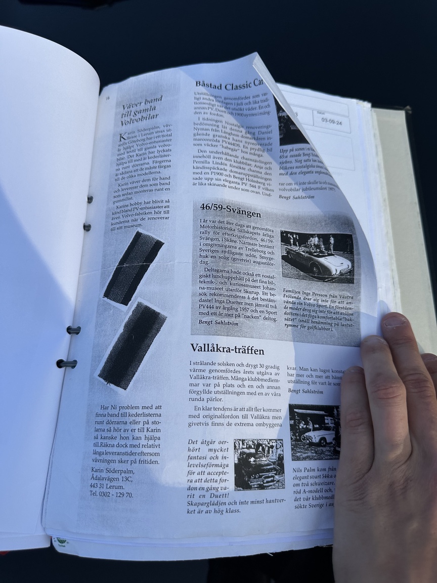 Dokumentation för 1947 Volvo PV 444 1947