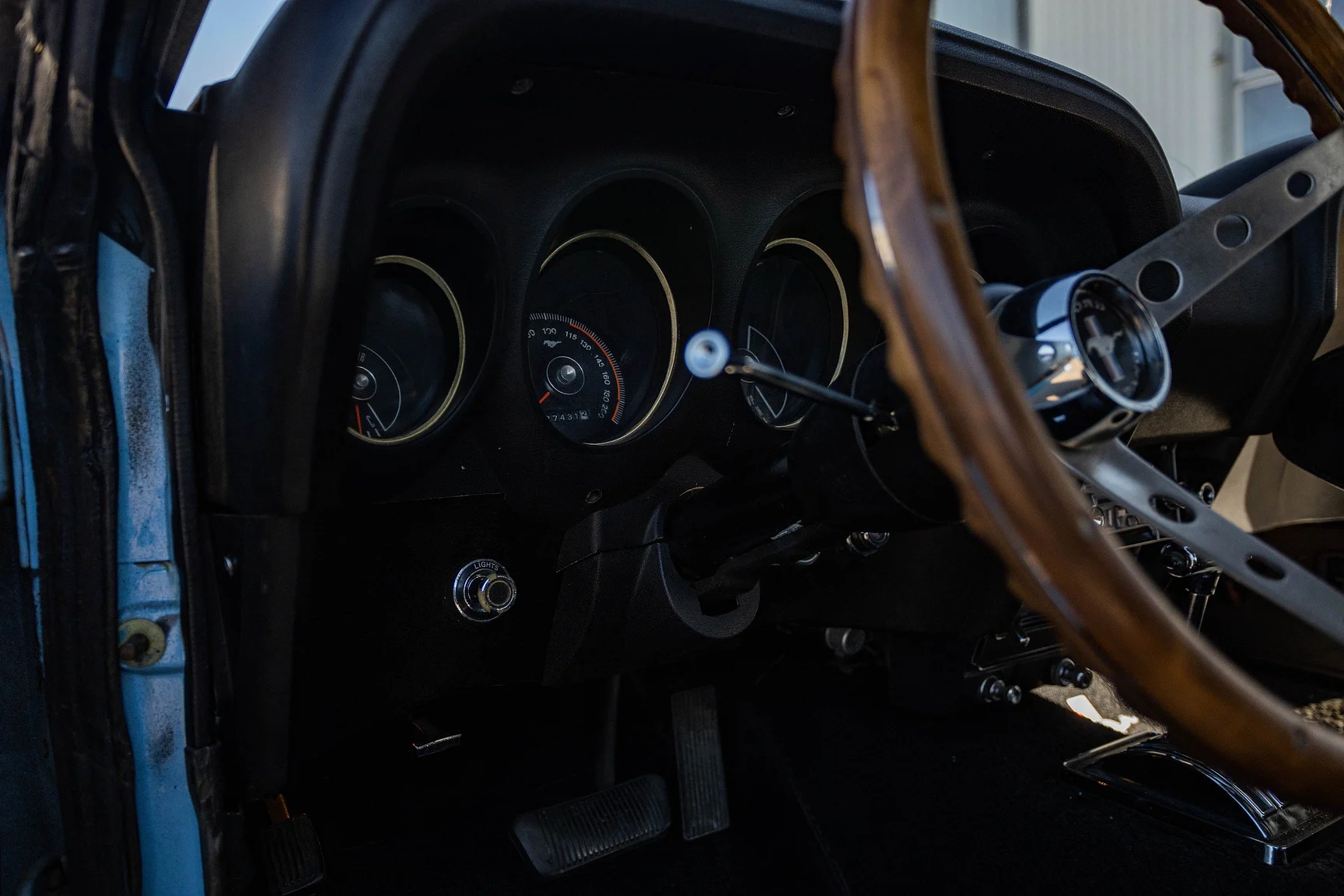 Innenraumfoto von 1969 Ford Mustang GT Cabriolet "M-code" (35)