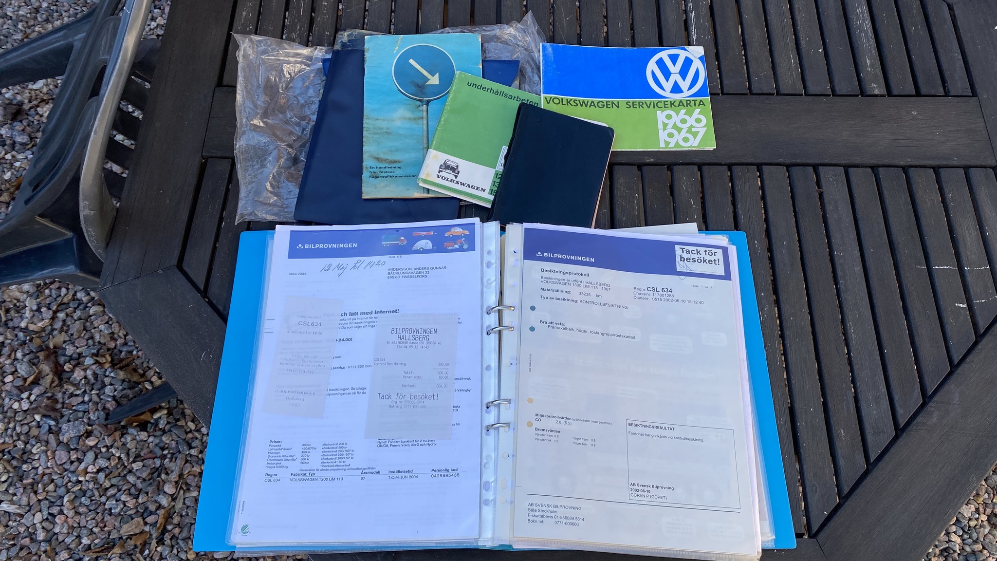 Dokumentation för 1967 Volkswagen Beetle