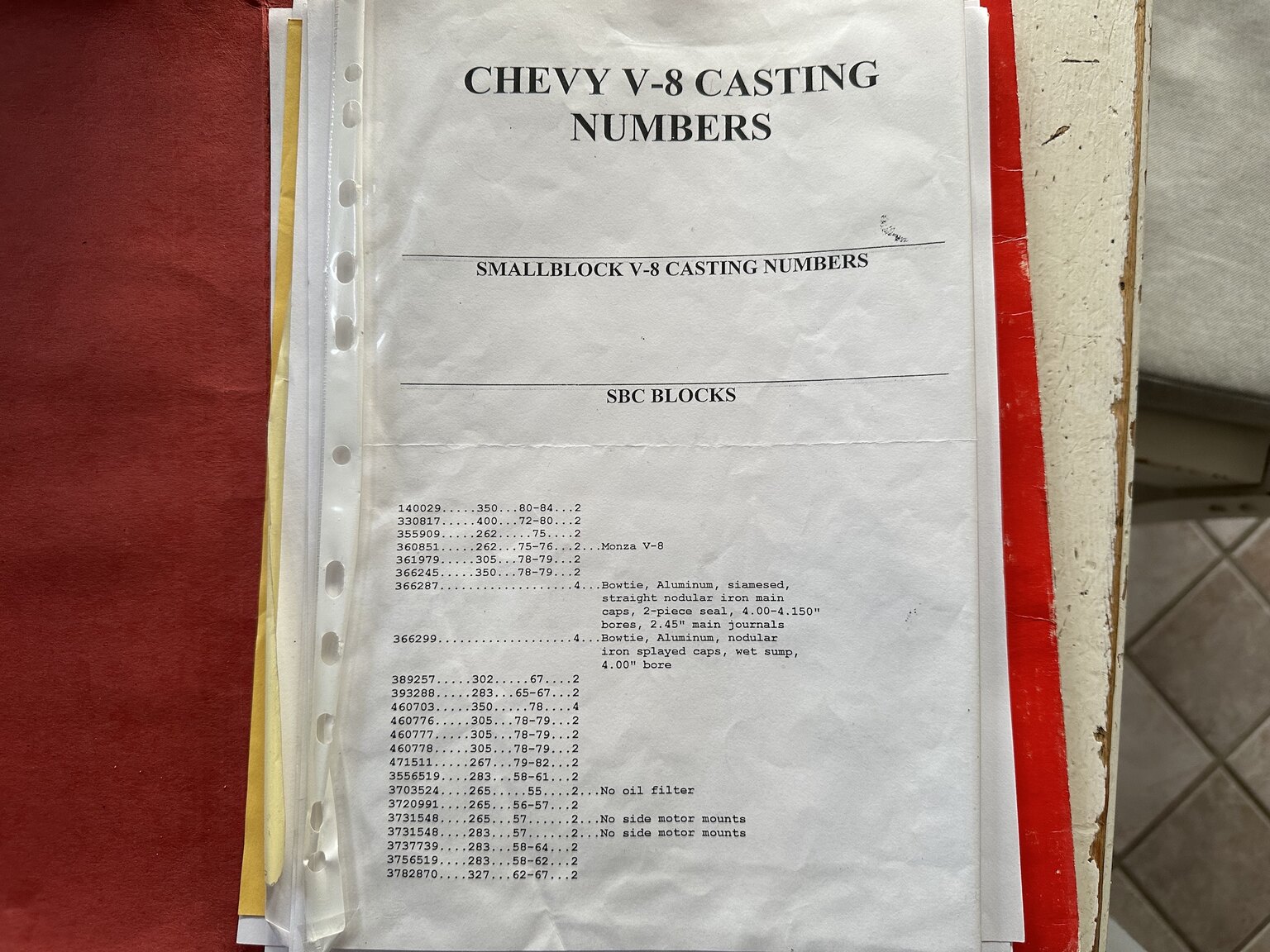 Documentation for 1957 Chevrolet Bel Air (5)