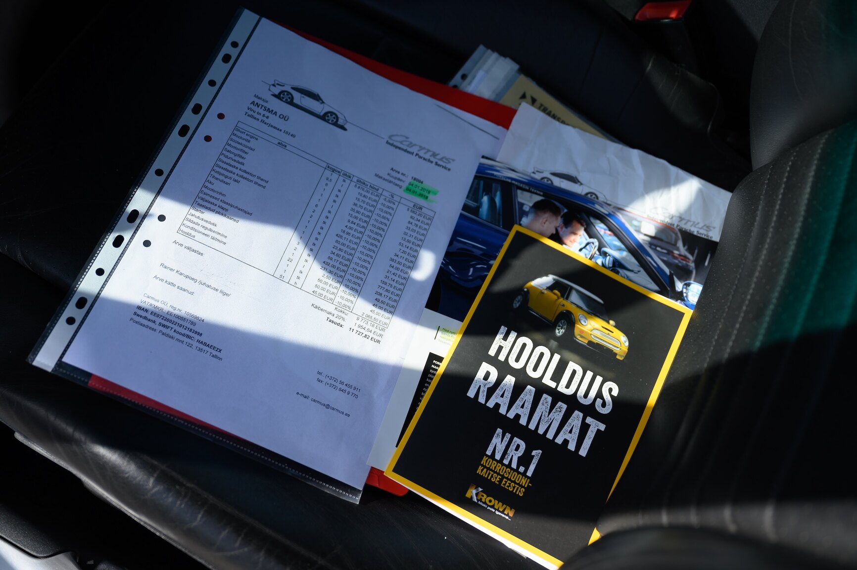 Dokumentation för 1999 Porsche 911 Carrera